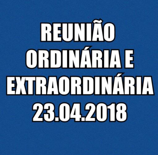 REUNIÃO ORDINÁRIA E EXTRAORDINÁRIA