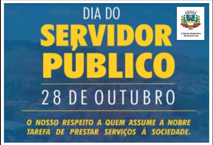 PARABÉNS A TODOS OS SERVIDORES PÚBLICOS!