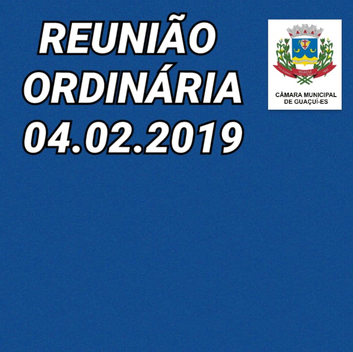 REUNIÃO ORDINÁRIA