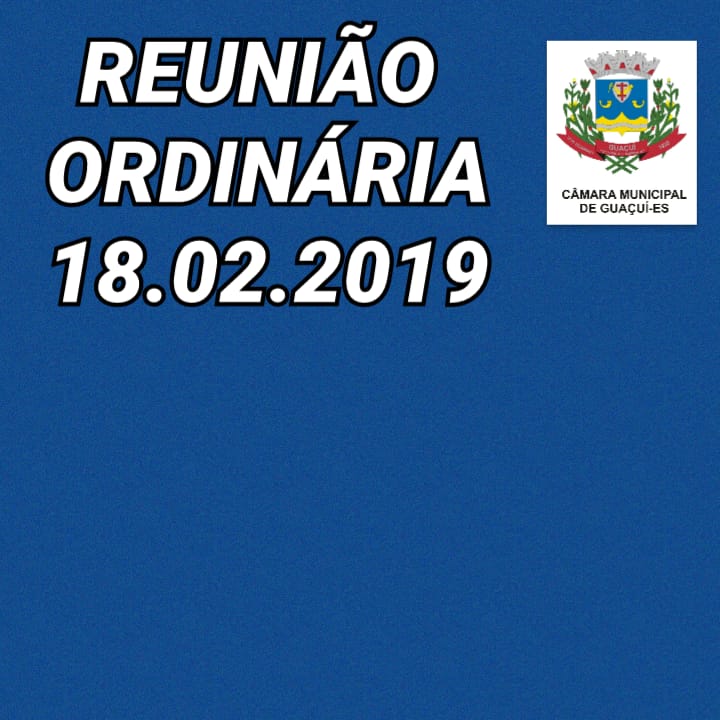 REUNIÃO ORDINÁRIA