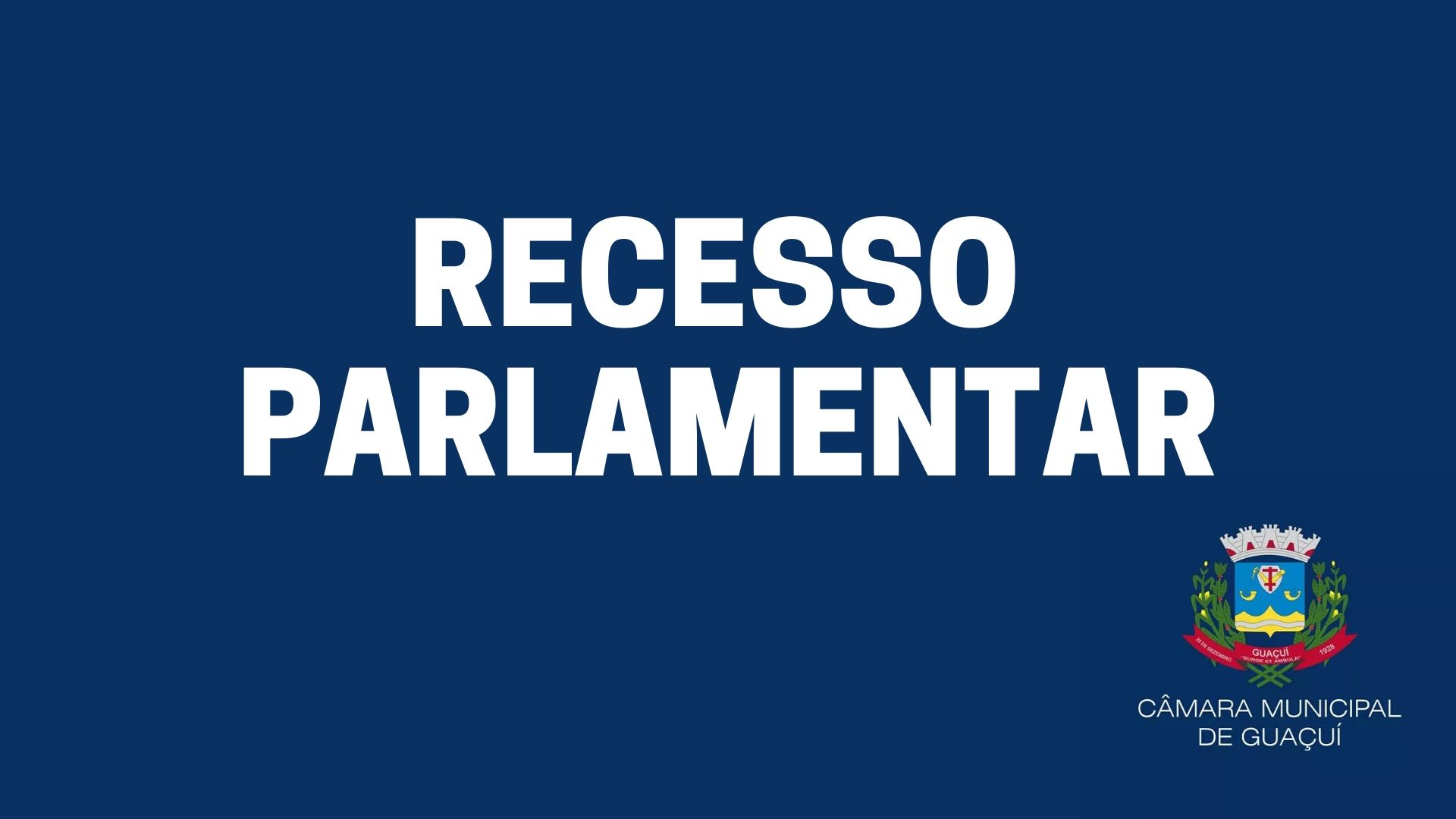 RECESSO PARLAMENTAR