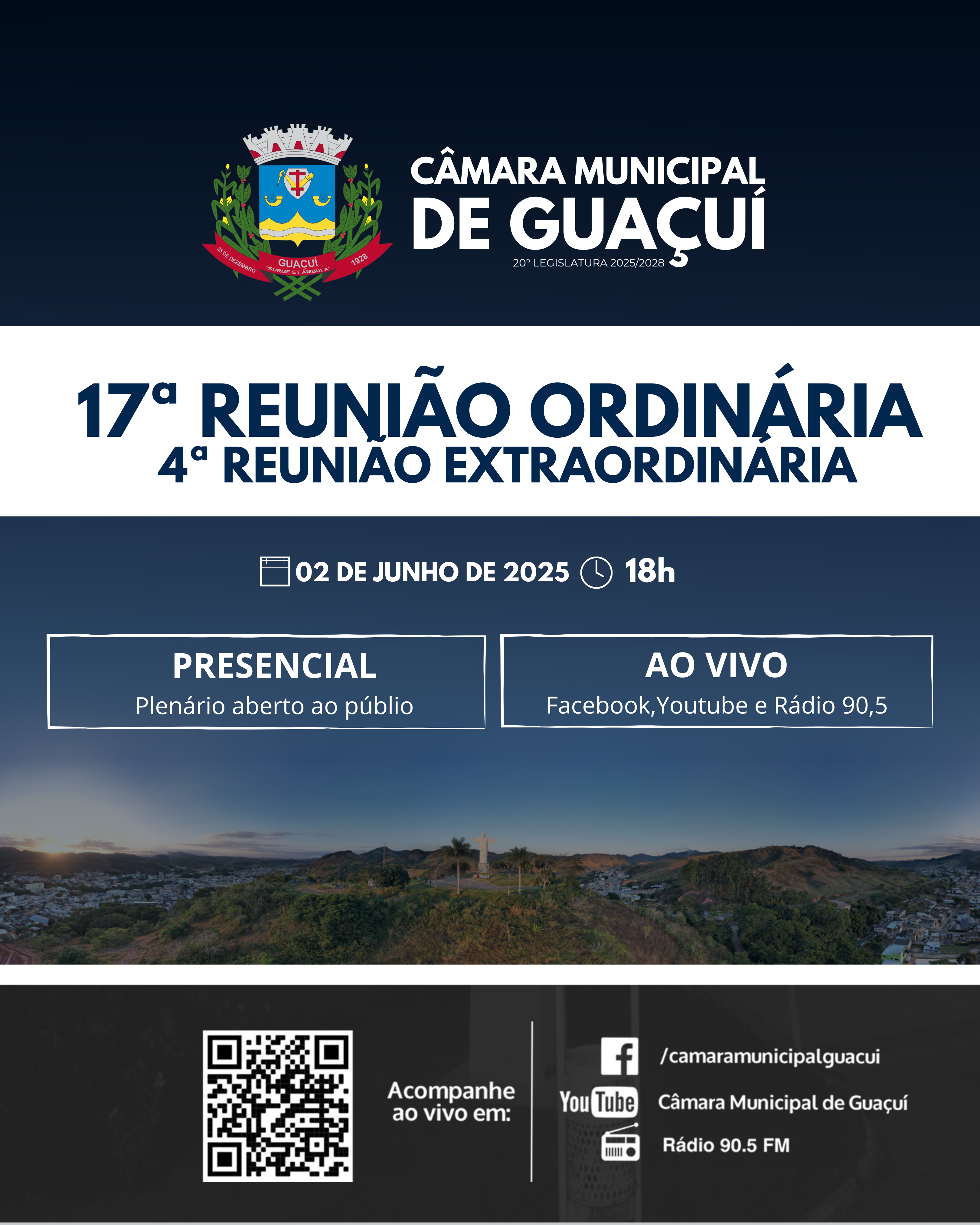 17ª REUNIÃO ORDINÁRIA  / 4ª  REUNIÃO EXTRAORDINÁRIA 2025 20ª LEGISLATURA.