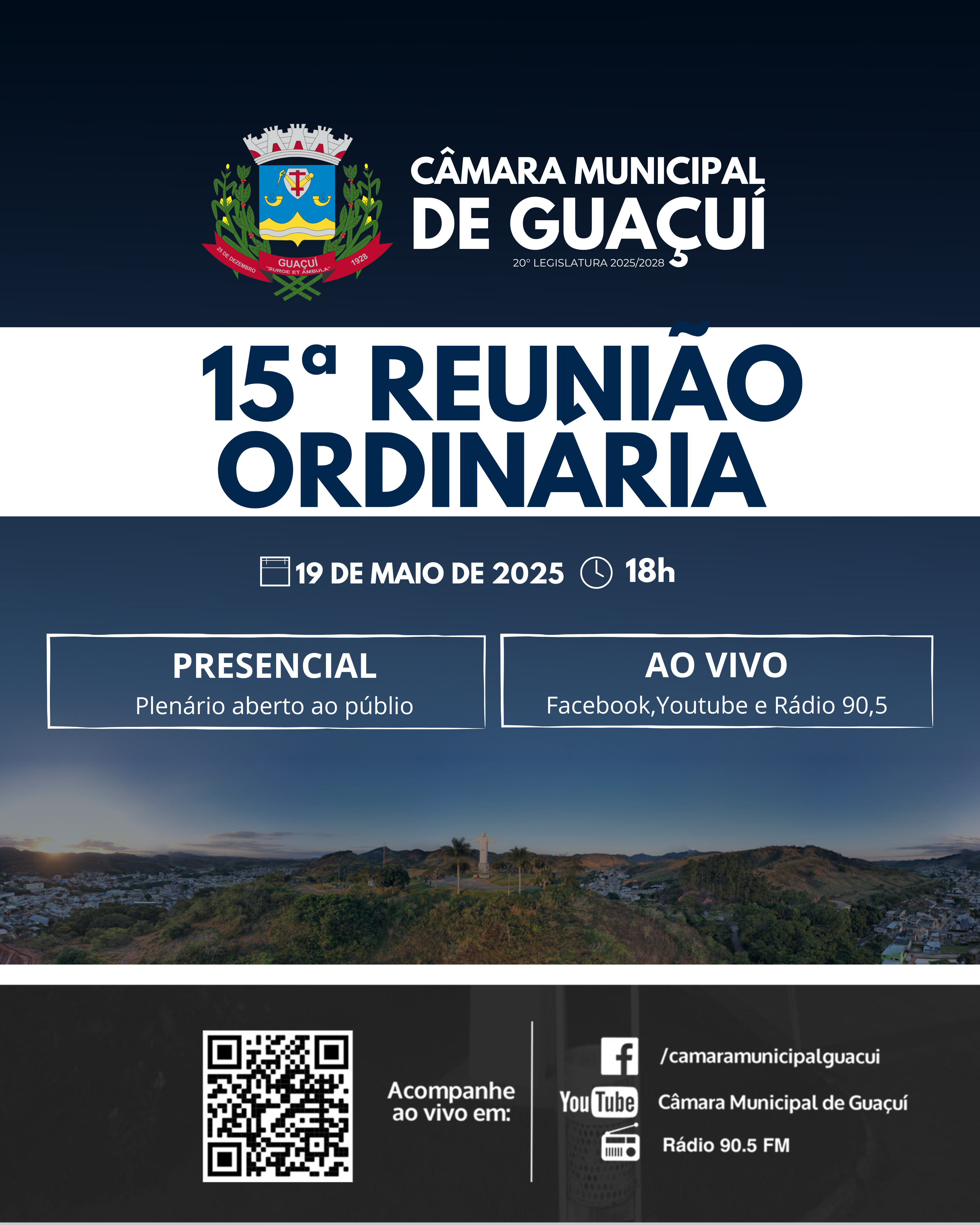 15ª REUNIÃO ORDINÁRIA 2025 20ª LEGISLATURA.