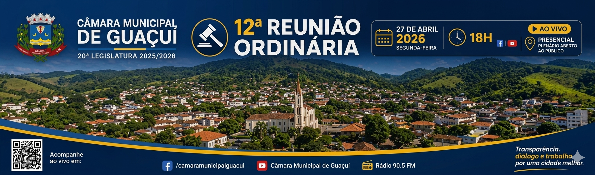 Imagem da notícia: 12ª REUNIÃO ORDINÁRIA 2026 20ª LEGISLATURA.