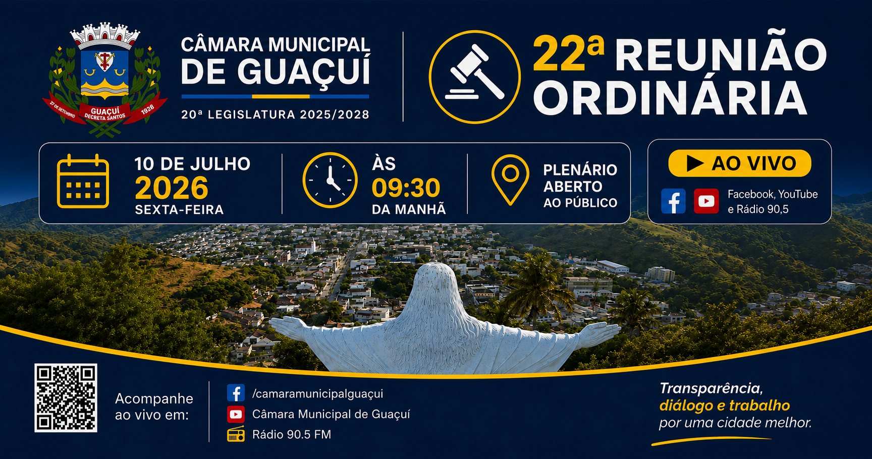 Imagem da notícia: 22ª REUNIÃO ORDINÁRIA 2026 20ª LEGISLATURA.