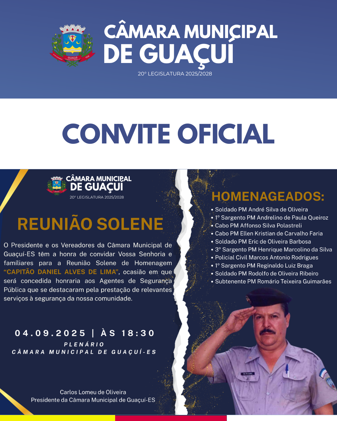  REUNIÃO SOLENE EM HOMENAGEM AOS AGENTES DE SEGURANÇA PÚBLICA .