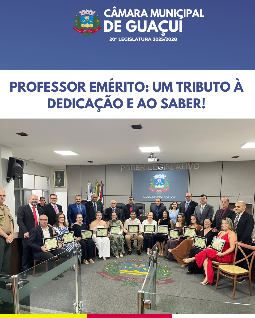 PROFESSOR EMÉRITO:UM TRIBUTO Á DEDICAÇÃO E AO SABER!