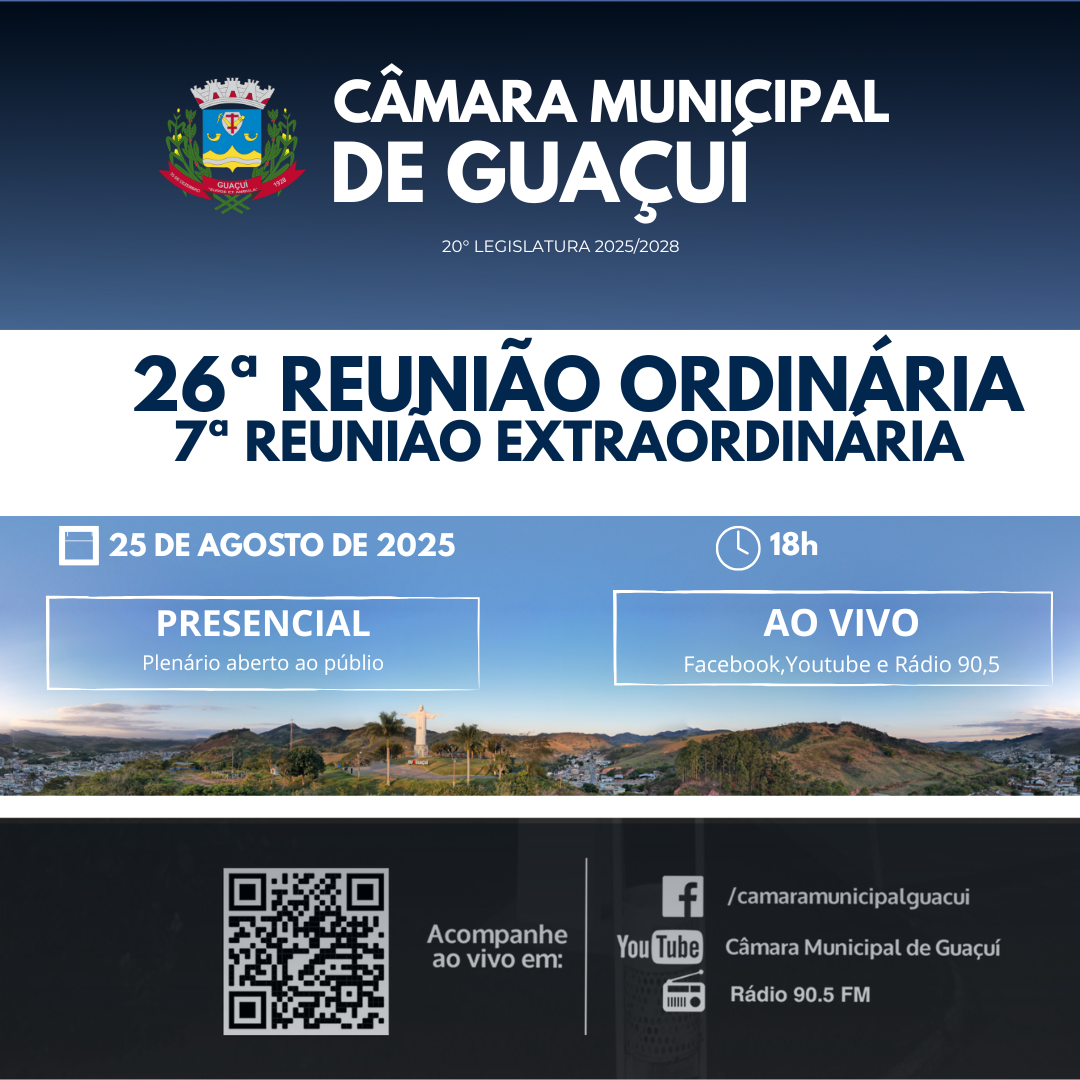 26ª REUNIÃO ORDINÁRIA  e 7ª EXTRAORDINÁRIA 20ª LEGISLATURA.