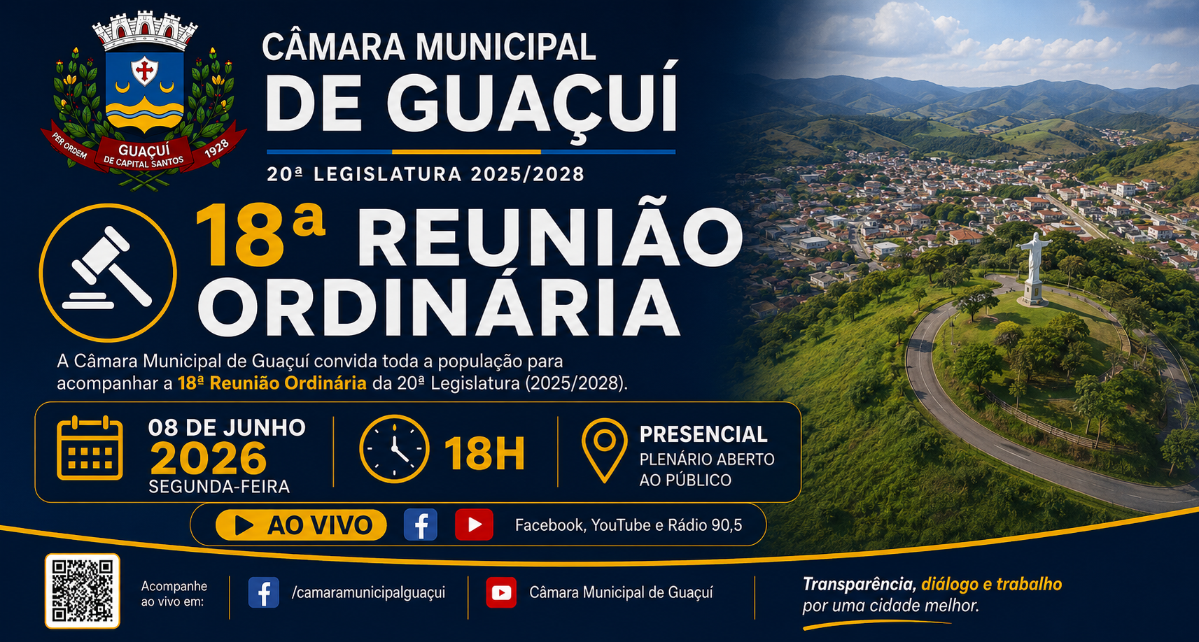 Imagem da notícia: 18ª REUNIÃO ORDINÁRIA 2026 20ª LEGISLATURA.