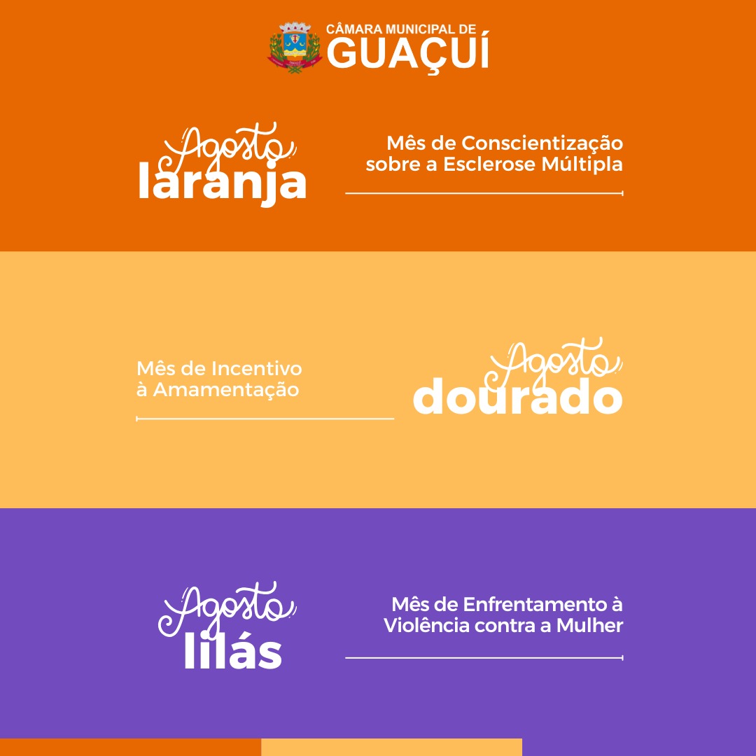 AGOSTO É MÊS DE CONCIENTIZAÇÃO!