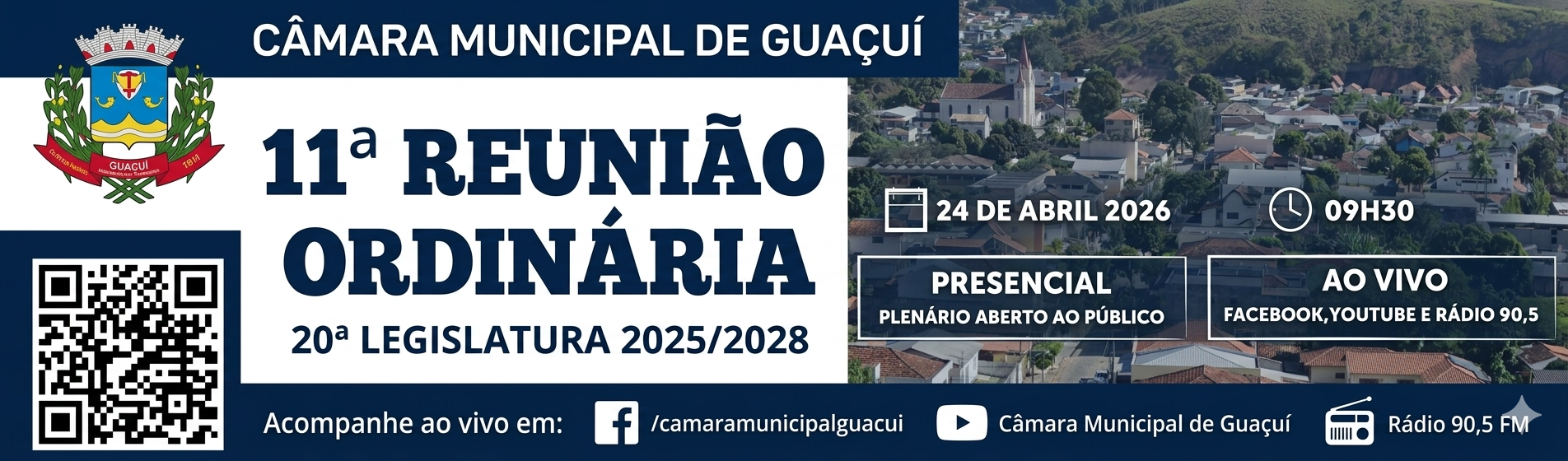 Imagem da notícia: 11ª REUNIÃO ORDINÁRIA 2026 20ª LEGISLATURA.