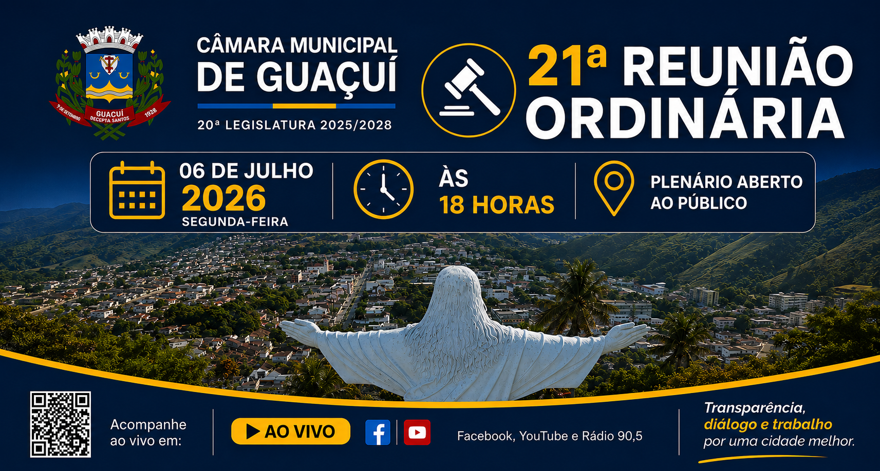 Imagem da notícia: 21ª REUNIÃO ORDINÁRIA 2026 20ª LEGISLATURA.