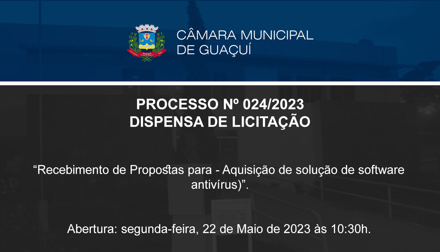 DISPENSA DE LICITAÇÃO.