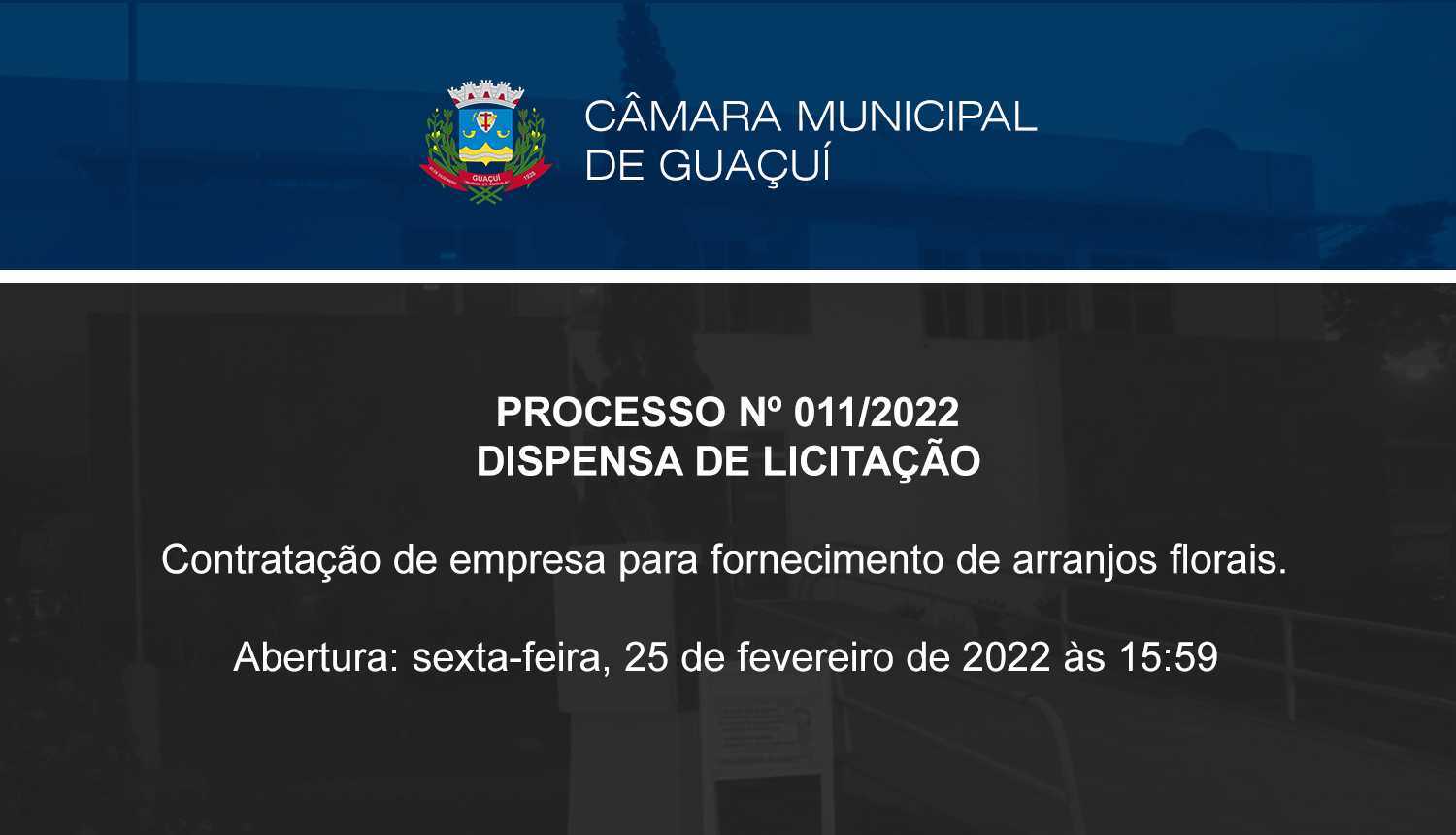 DISPENSA DE LICITAÇÃO