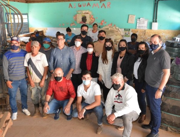 PRESIDENTE DA CÂMARA E VEREADORES PRESTIGIAM VISITA DO DEPUTADO ESTADUAL MARCELO SANTOS À ASGUAMAR.