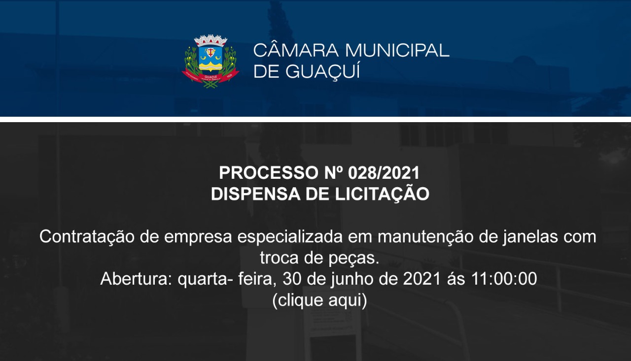 DISPENSA DE LICITAÇÃO