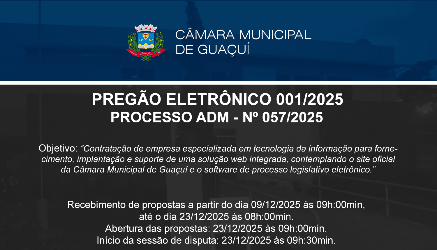 PREGÃO ELETRÔNICO Nº 001/2025