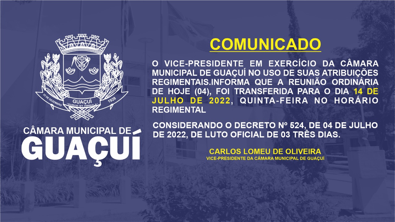 COMUNICADO!